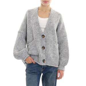 MAXI CARDIGAN GRIGIO